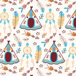 波西米亚风帐篷图案设计