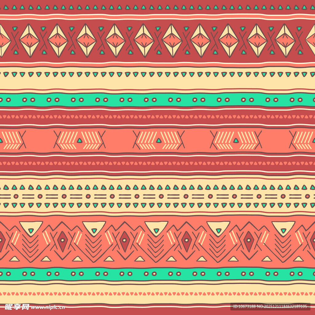 民族风几何图案纹理背景