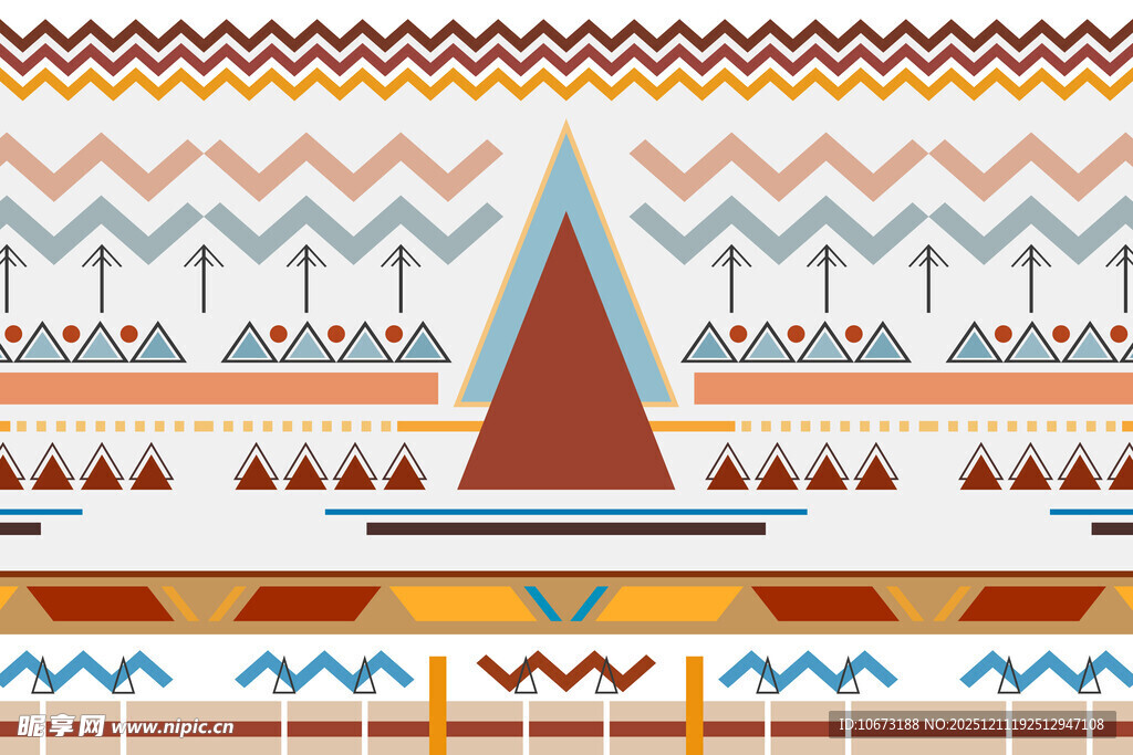 民族风几何图案装饰元素