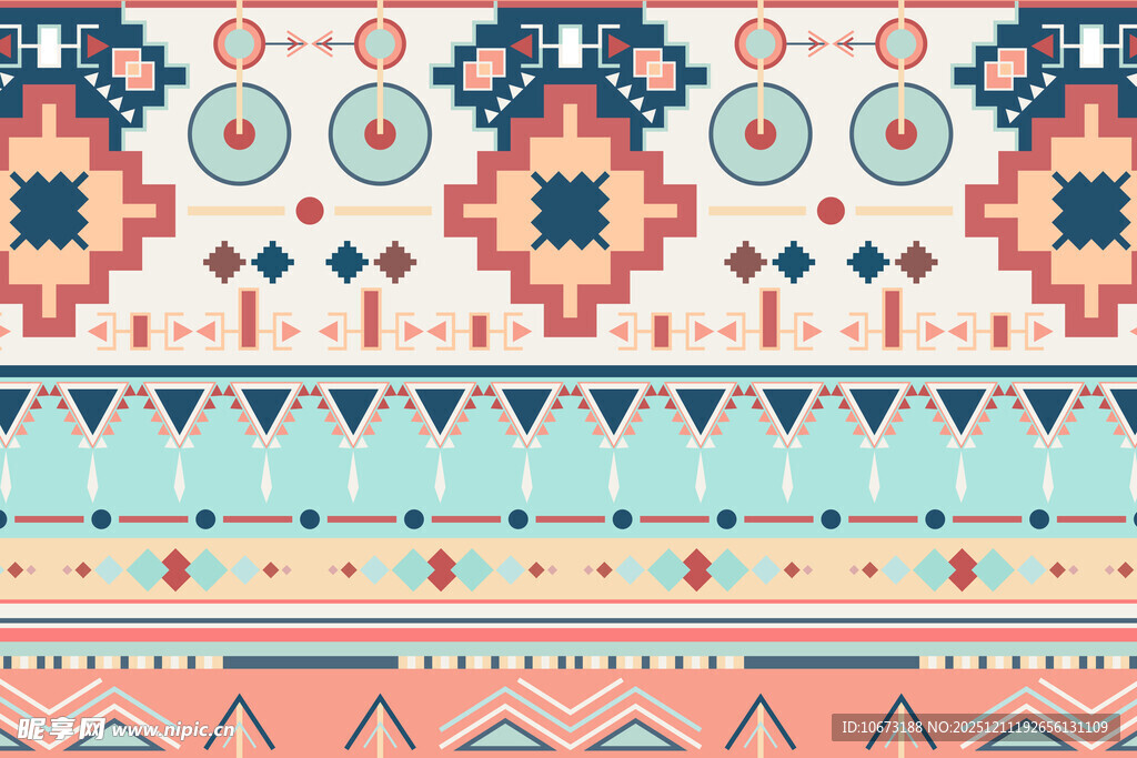 民族风几何图案装饰元素