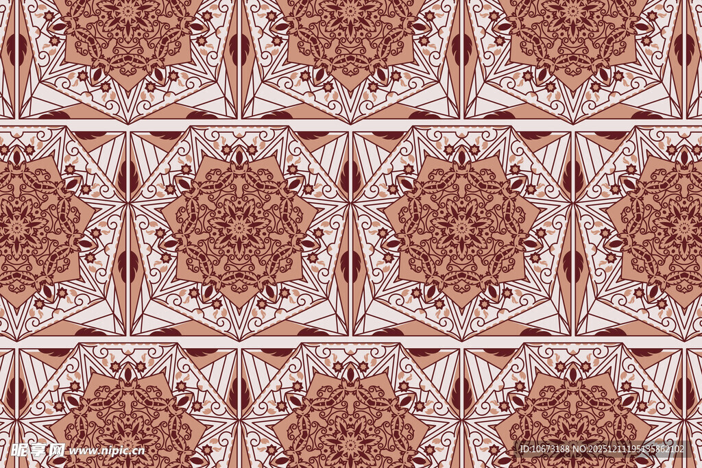 复古花纹几何图案纹理