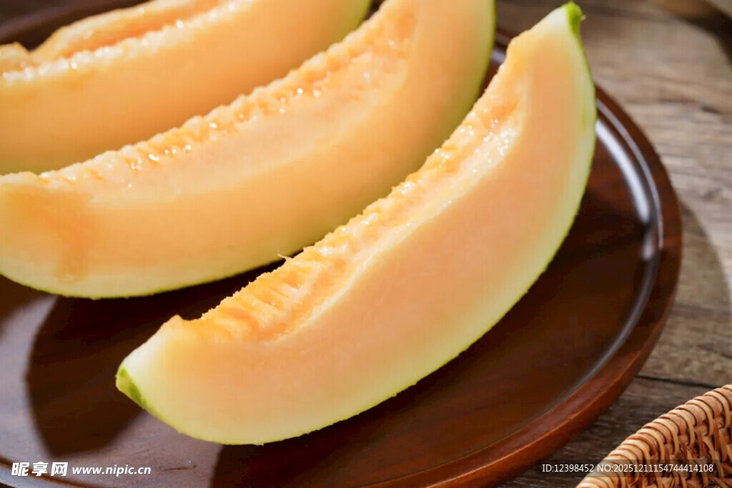 美味甜瓜切片展示