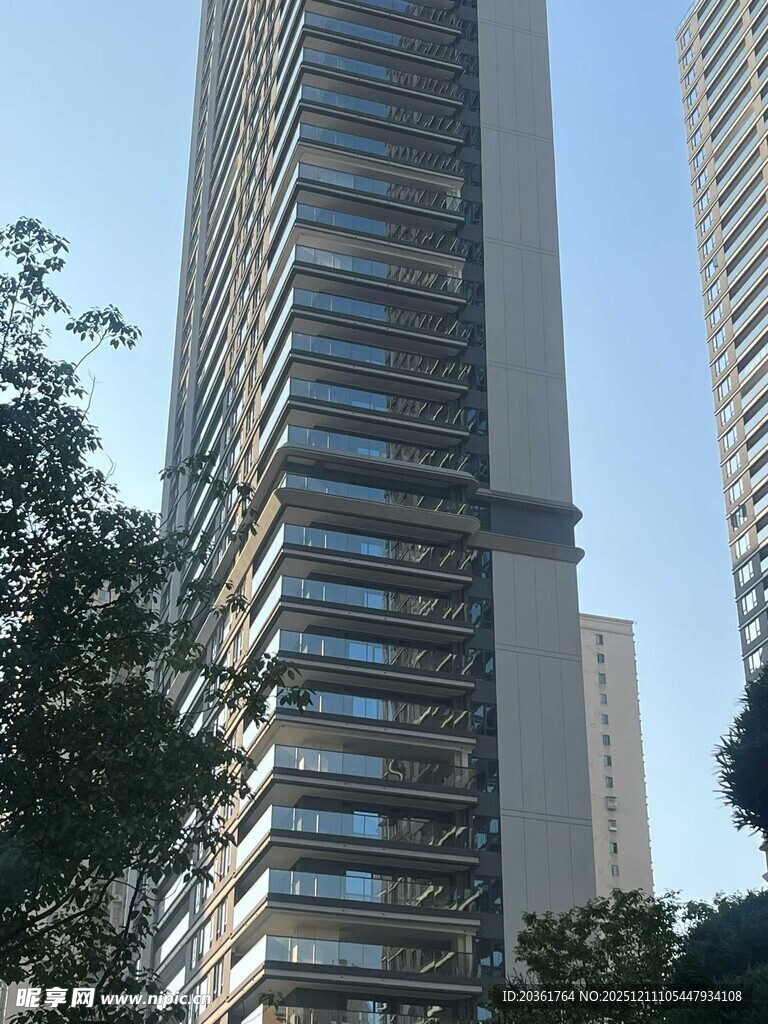 现代高层摩天大楼景观