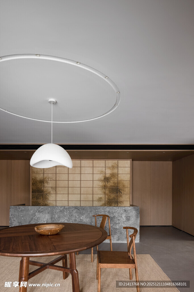 现代简约风室内餐厅场景