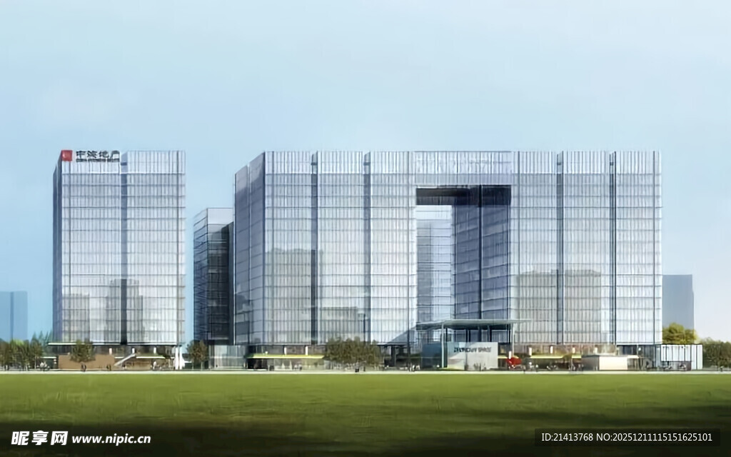 现代风格高层商务建筑群