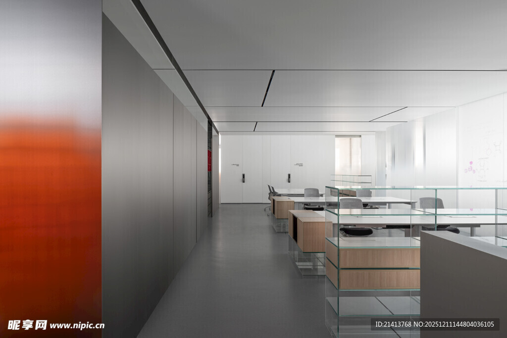 现代简约办公空间走廊