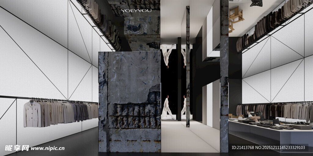 现代风格室内走廊空间