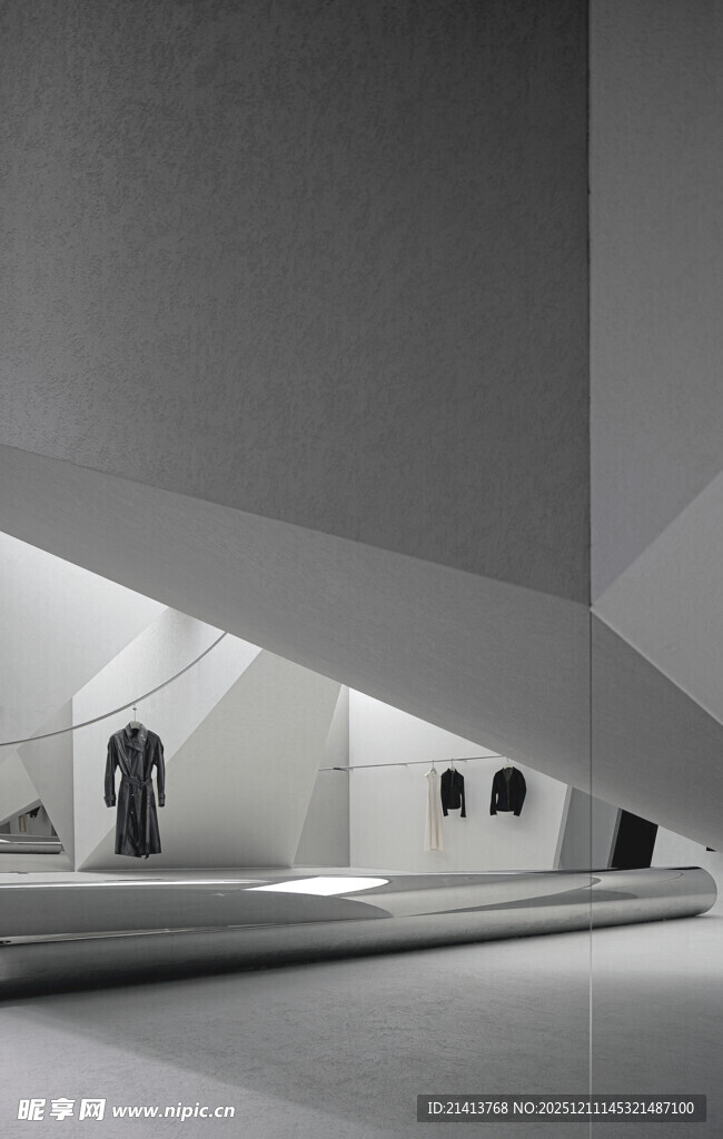 现代简约风格室内展示空间