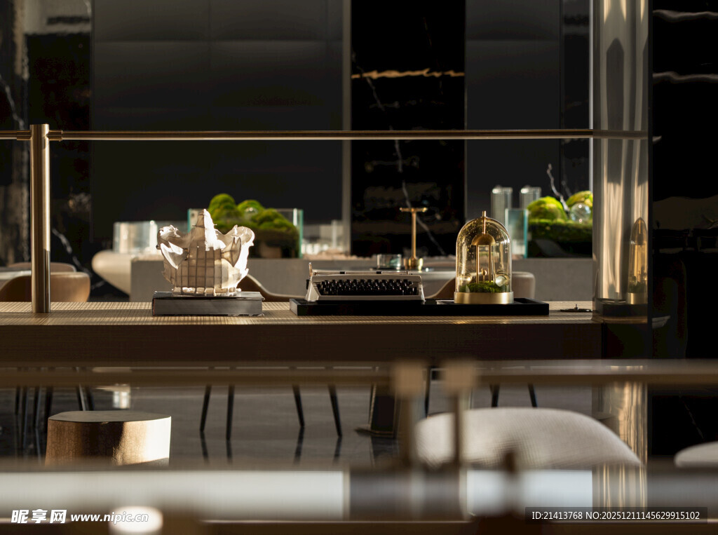 现代时尚开放式厨房场景