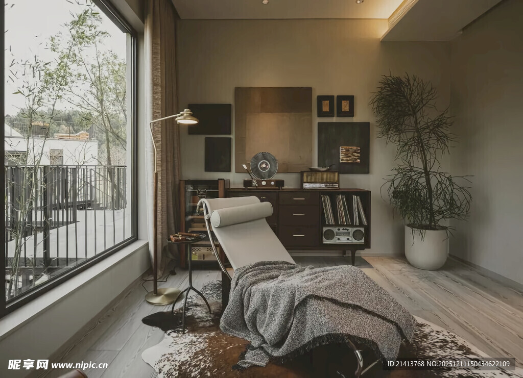 温馨舒适的室内休息角落