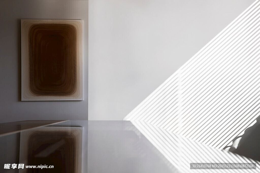 简约室内光影艺术场景