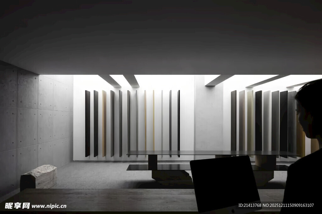 现代简约风格室内灯光展示