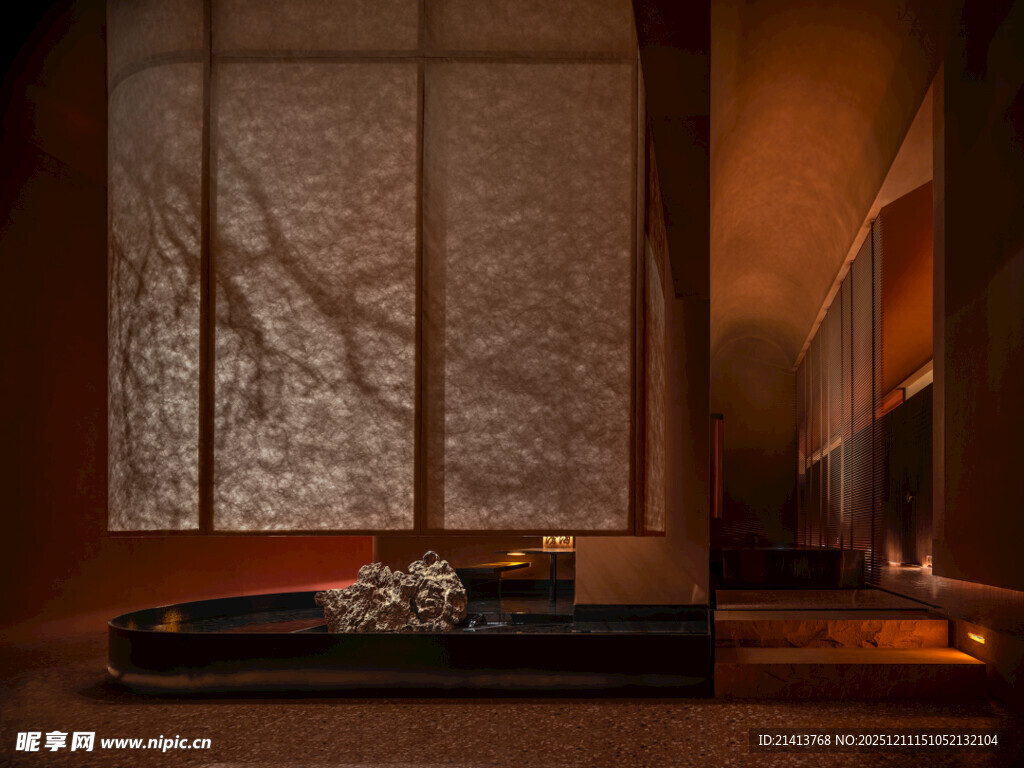 日式禅意茶室静谧空间