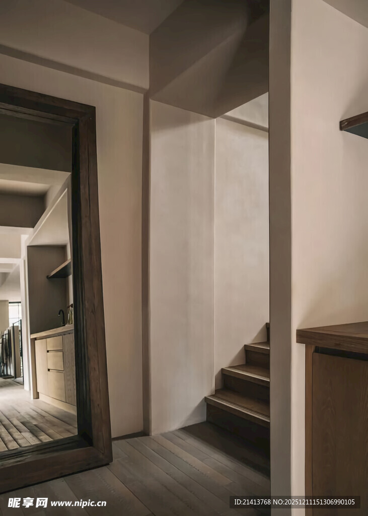 室内走廊与楼梯场景
