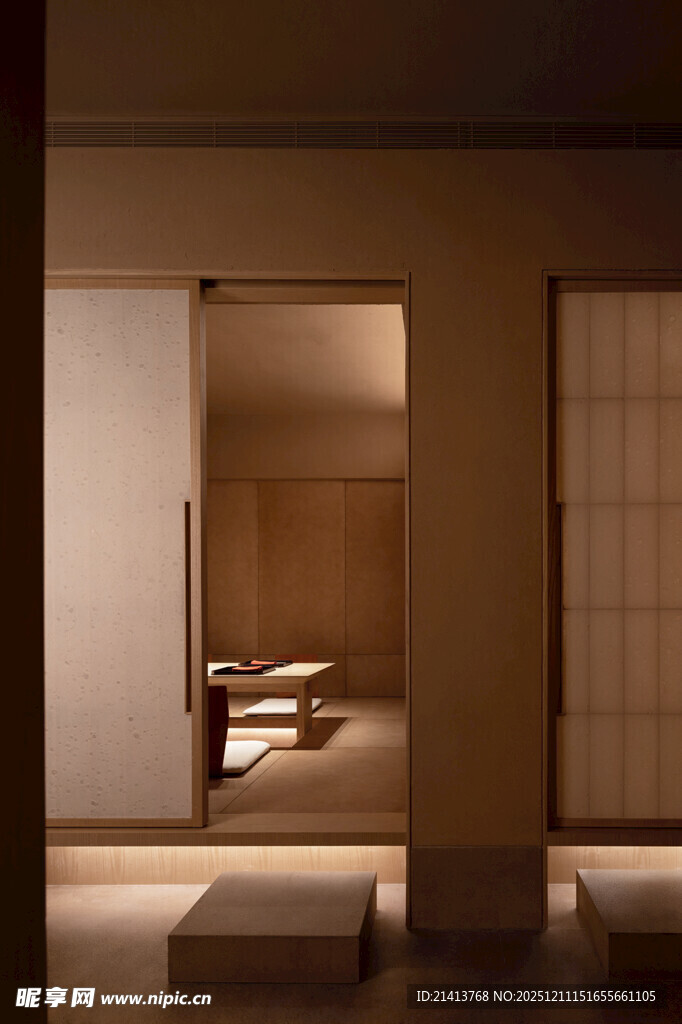 日式风格室内静谧空间