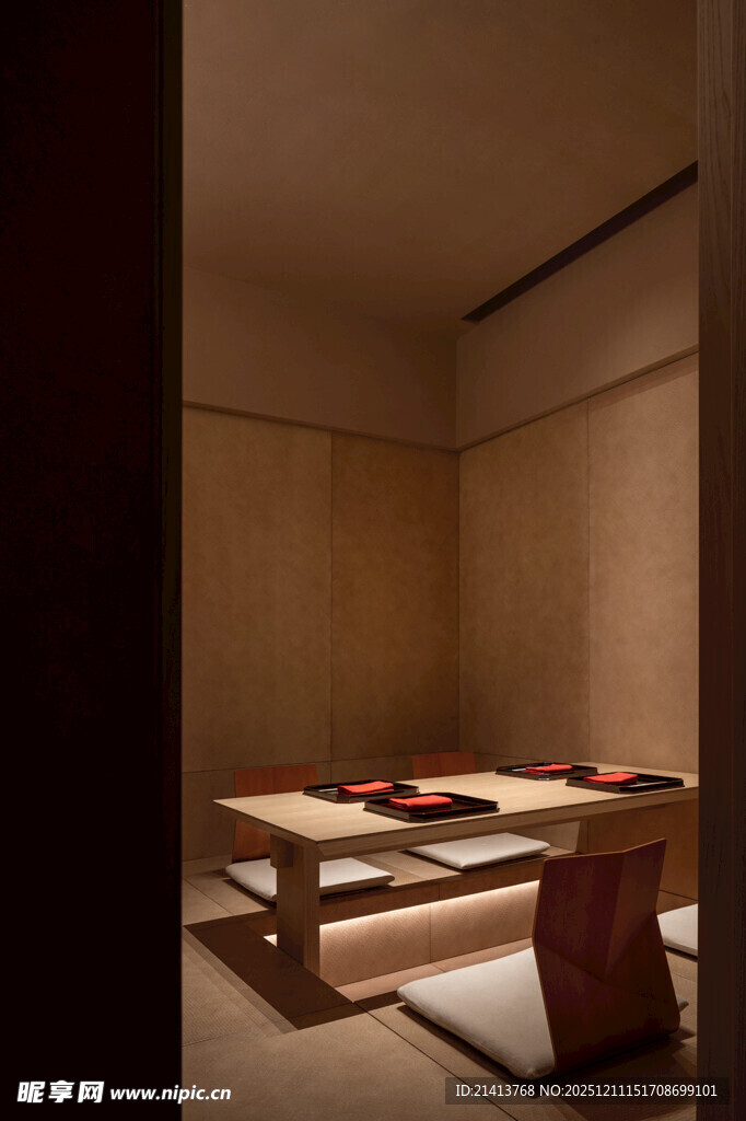 日式简约榻榻米房间场景