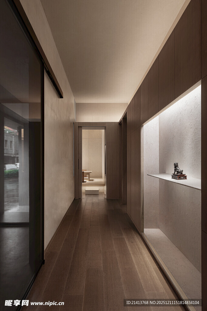 现代简约风格的室内走廊