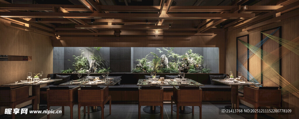 现代风格室内绿植装饰空间