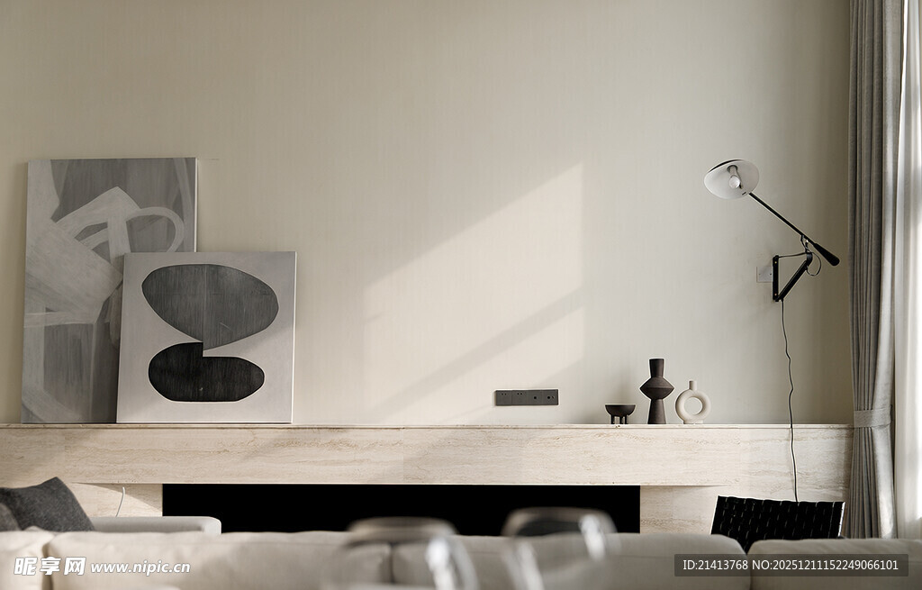 简约风卧室一角