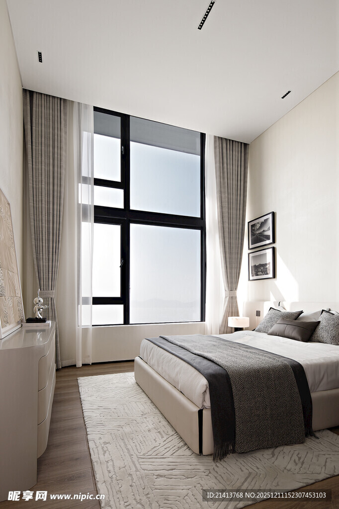 现代简约风卧室室内设计