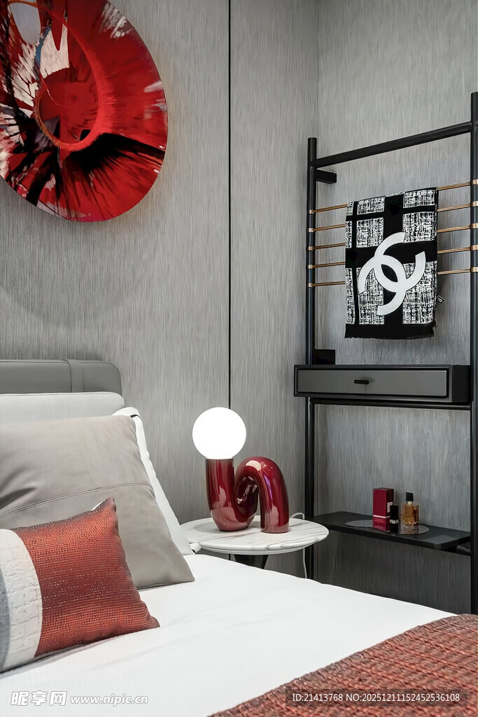 现代简约风卧室温馨一角