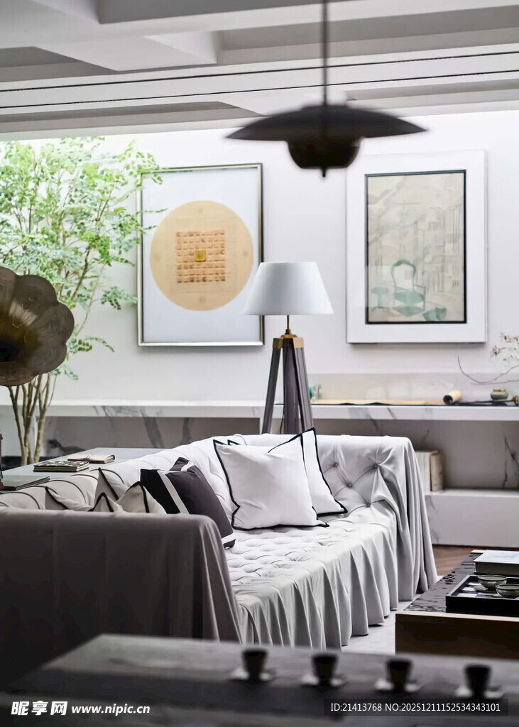 现代简约风舒适客厅一角