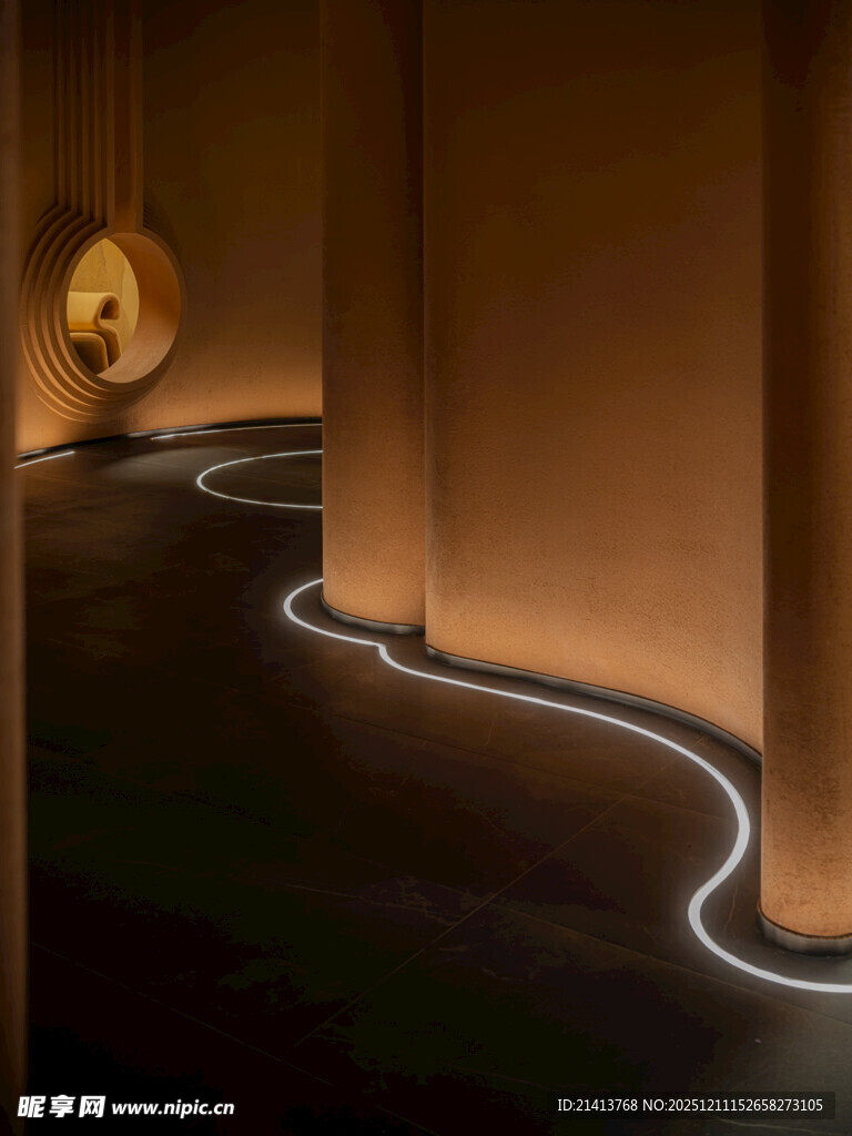 室内光影线条艺术空间