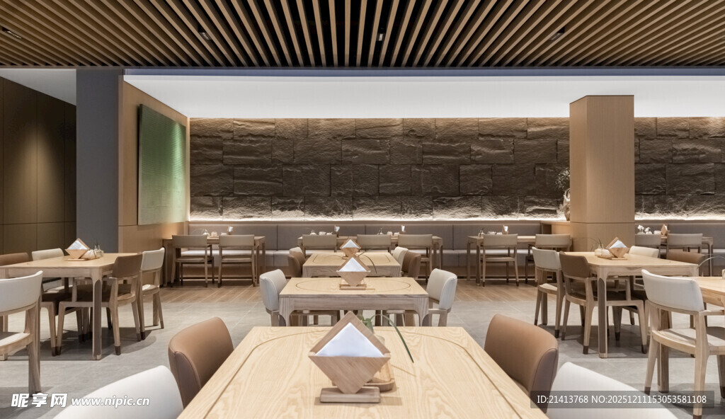 现代简约风格餐厅室内景