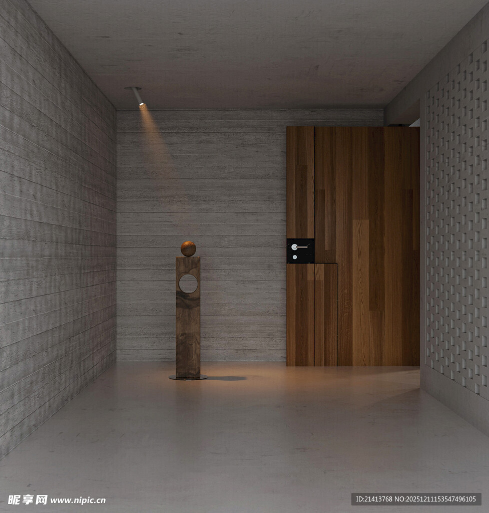 简约室内空间木质门设计