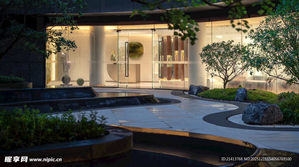 现代庭院景观设计效果图