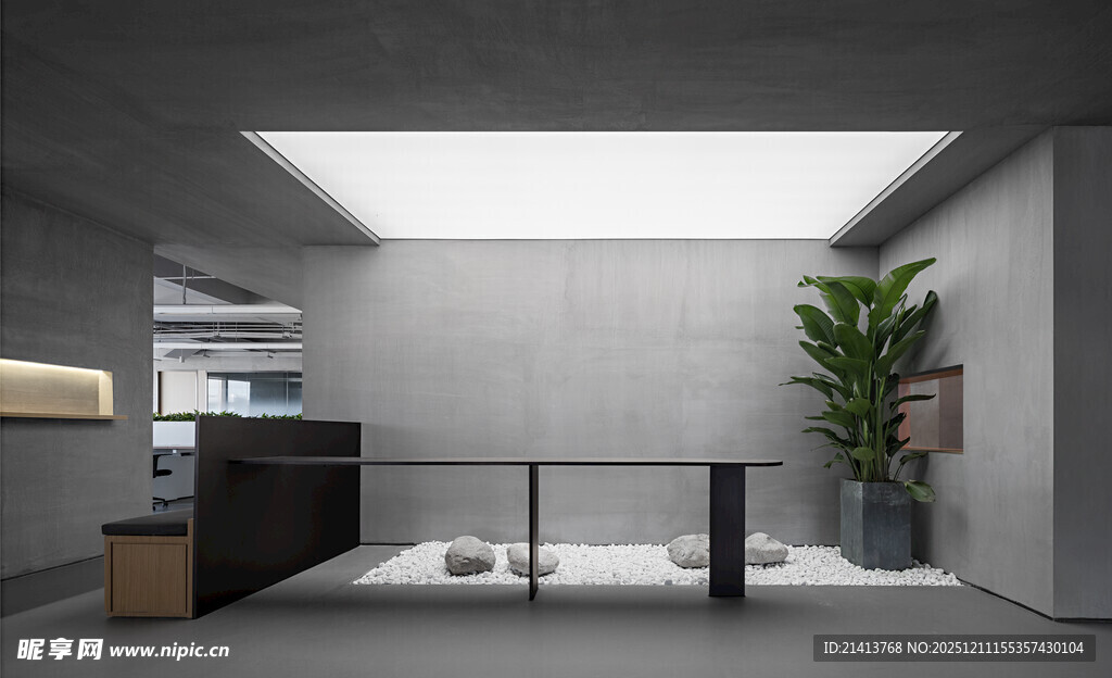 现代简约风格办公接待区