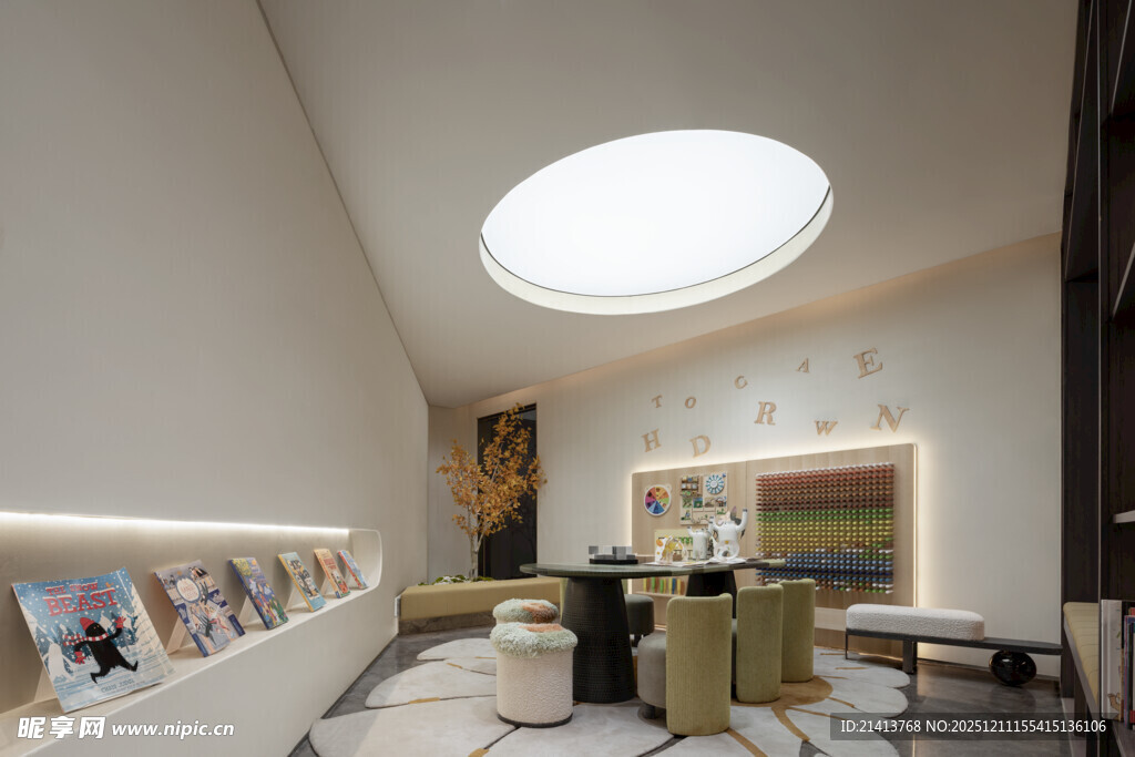 现代简约风阁楼休闲室