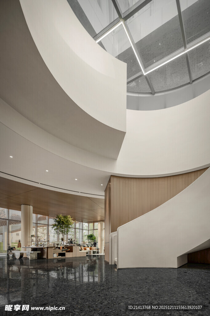 现代螺旋楼梯室内空间设计