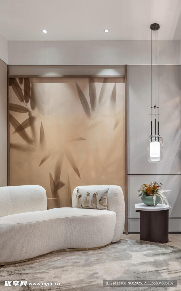 现代简约风客厅装饰一角