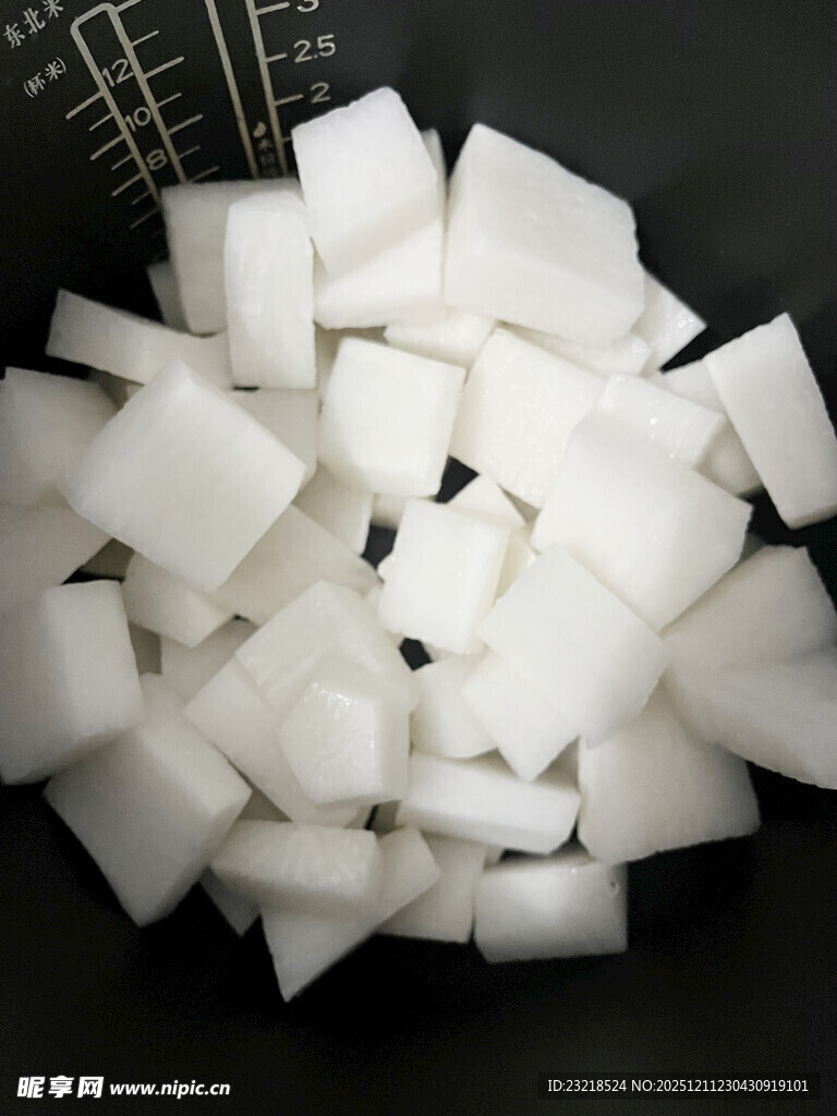 白萝卜块