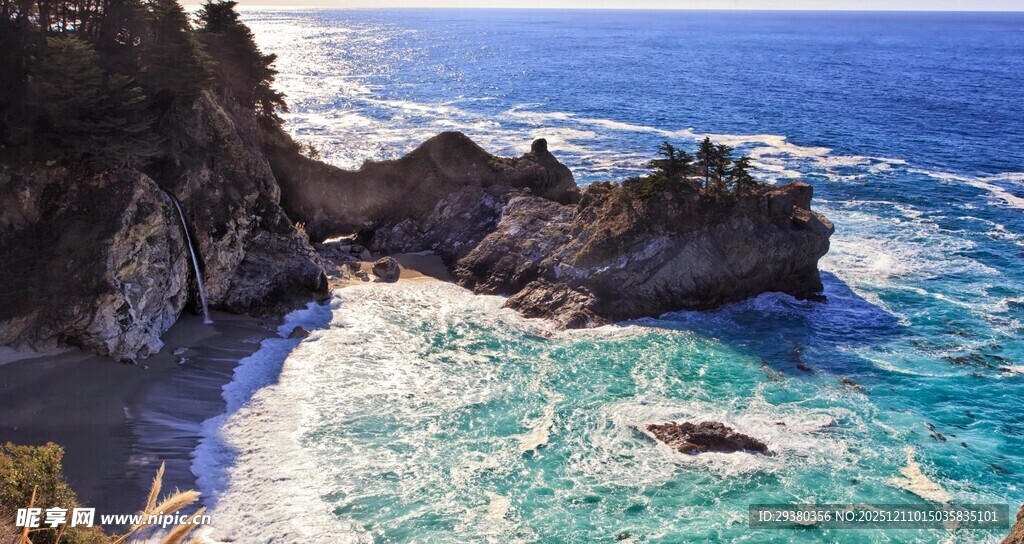 美丽海景摄影图__自然风景_自然景观_摄影图库_昵图网