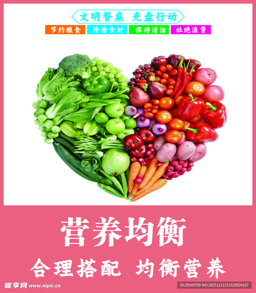 心形蔬果拼盘 营养大集合