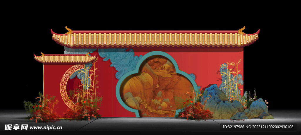 中式婚礼效果图