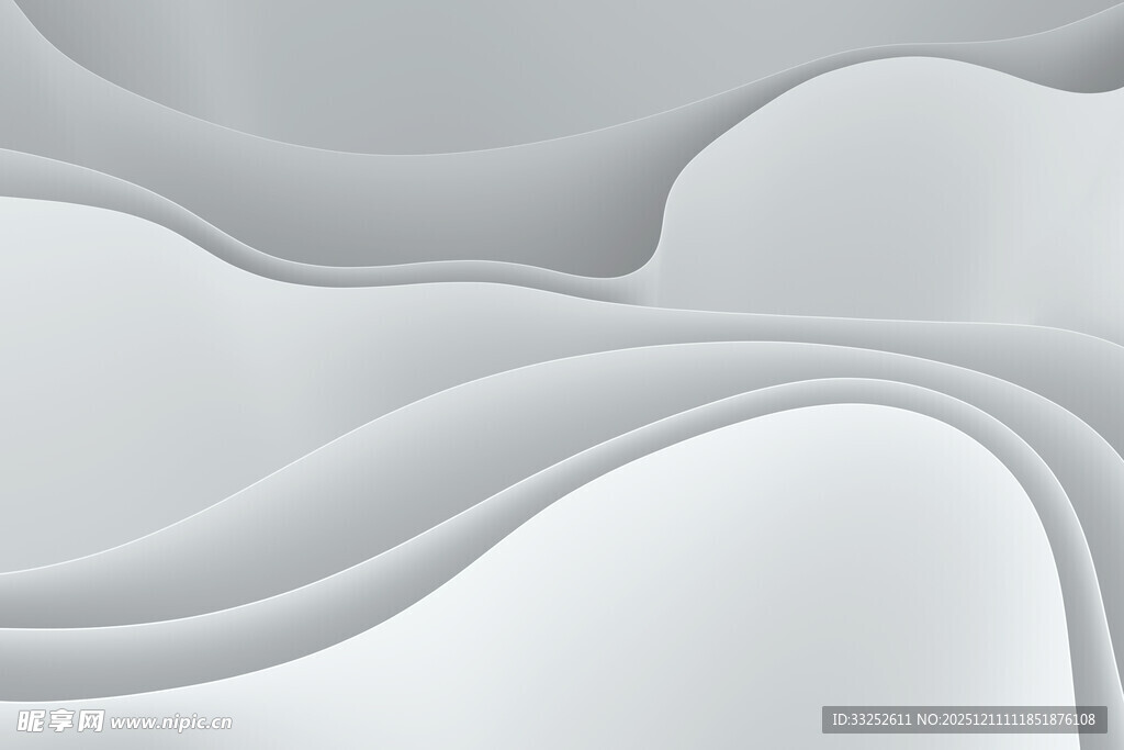 灰白波浪纹理抽象背景图