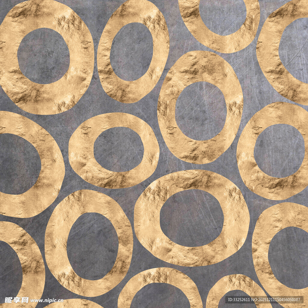 金色圆圈图案纹理背景