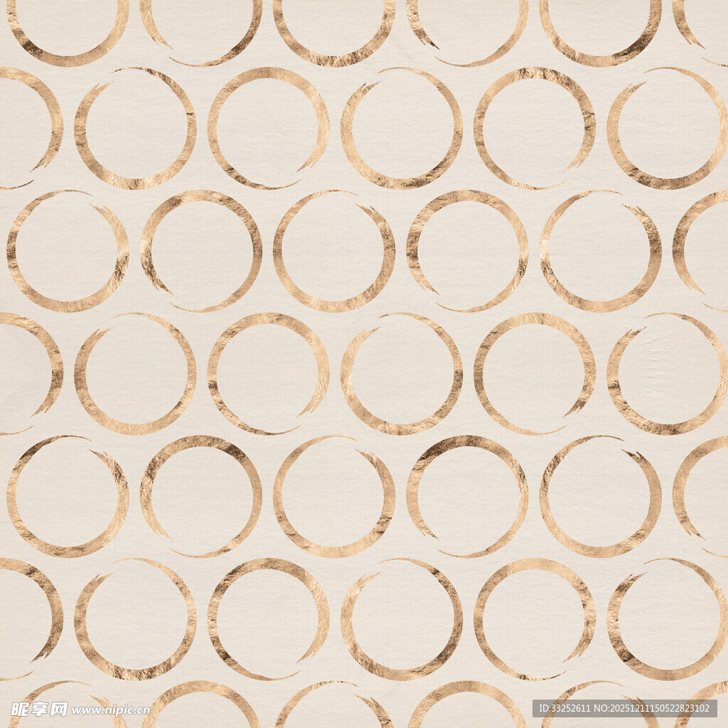 金色圆圈纹理背景图案