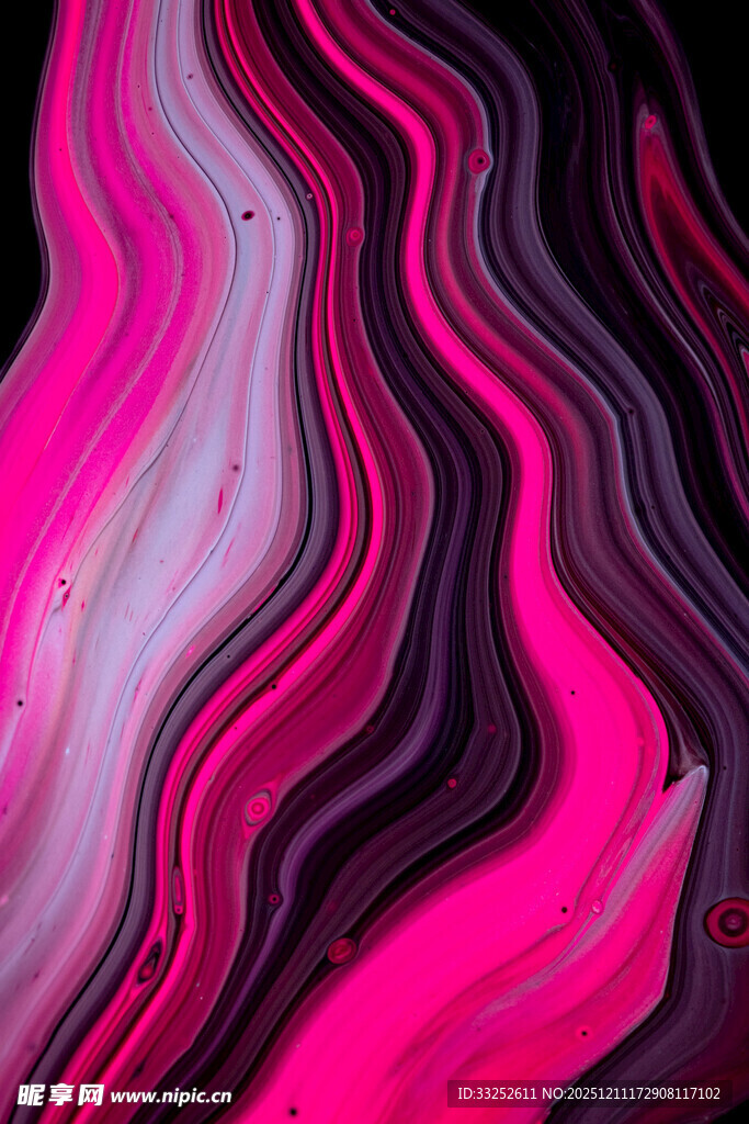 梦幻粉紫流体艺术纹理