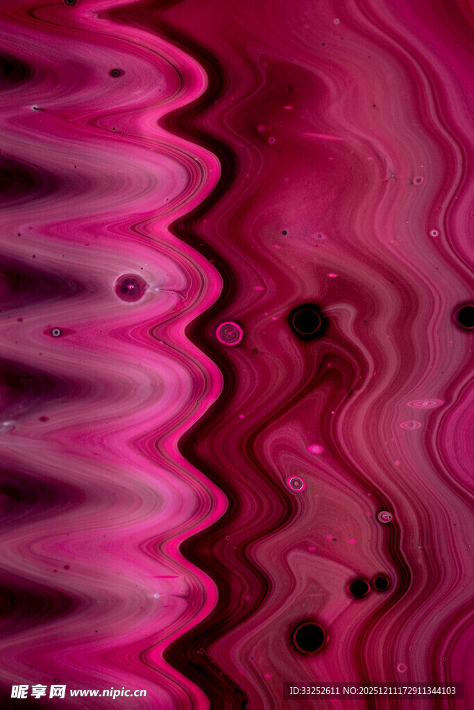 梦幻粉色流体纹理图案