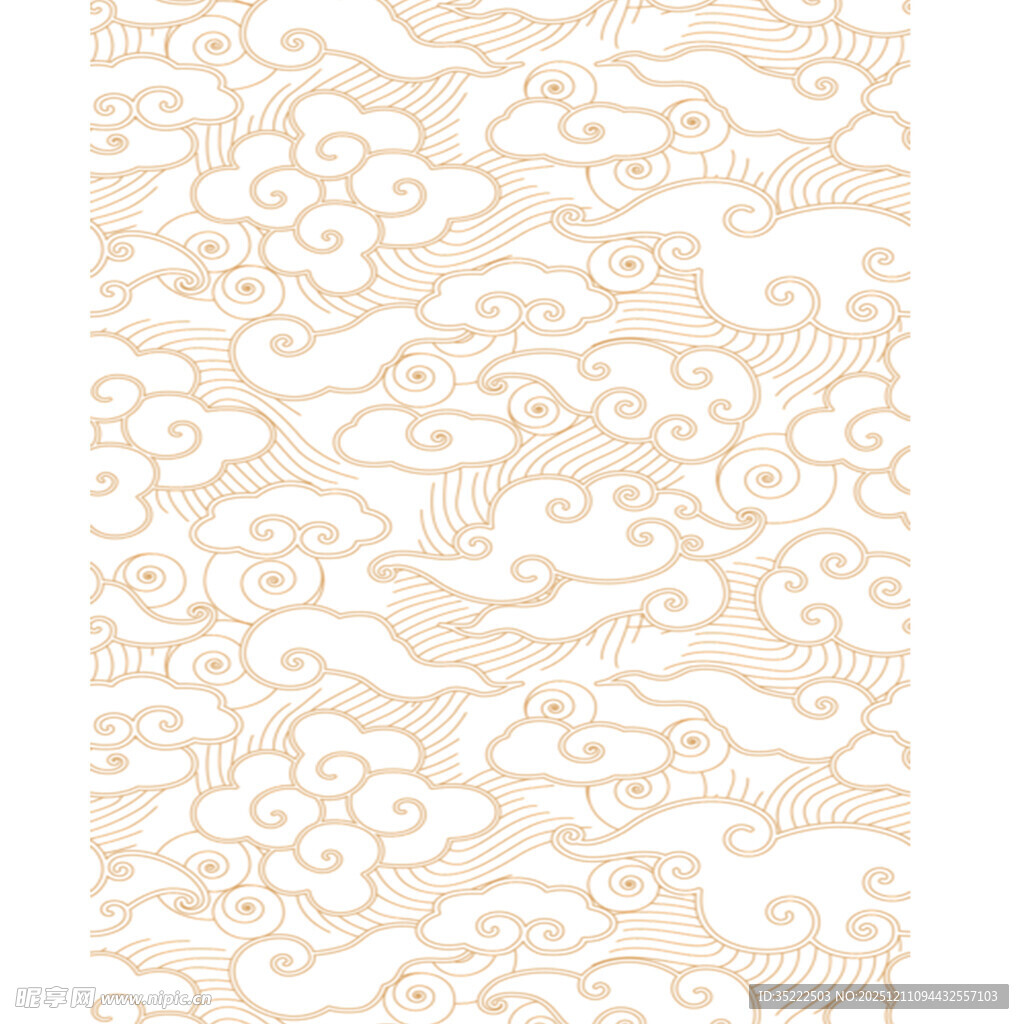 中式古典云纹图案背景