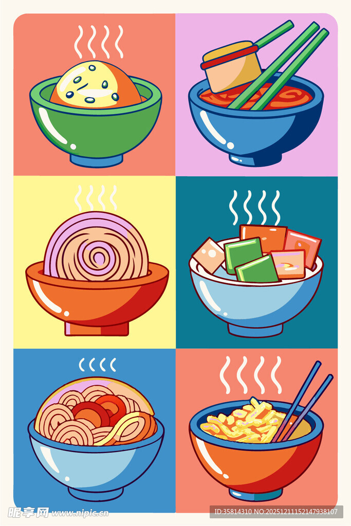 多彩美味面食组合