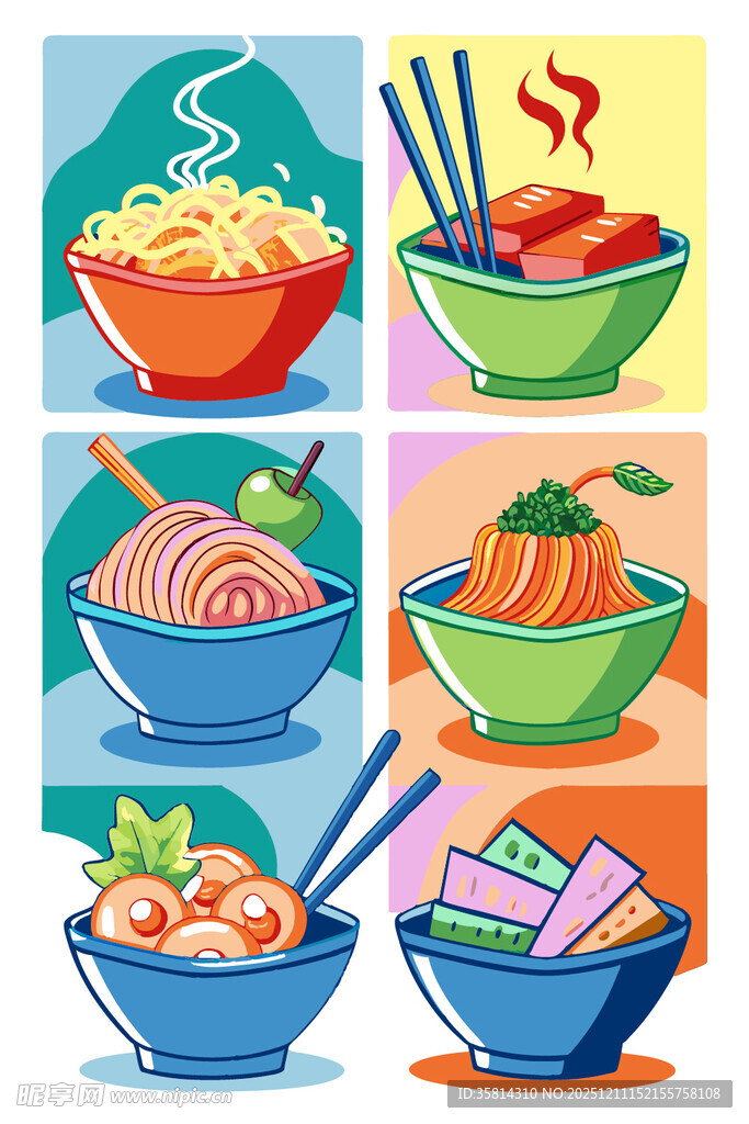 多彩美味亚洲面食集锦