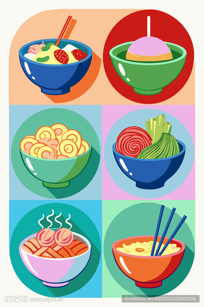 多彩美味亚洲面食集锦