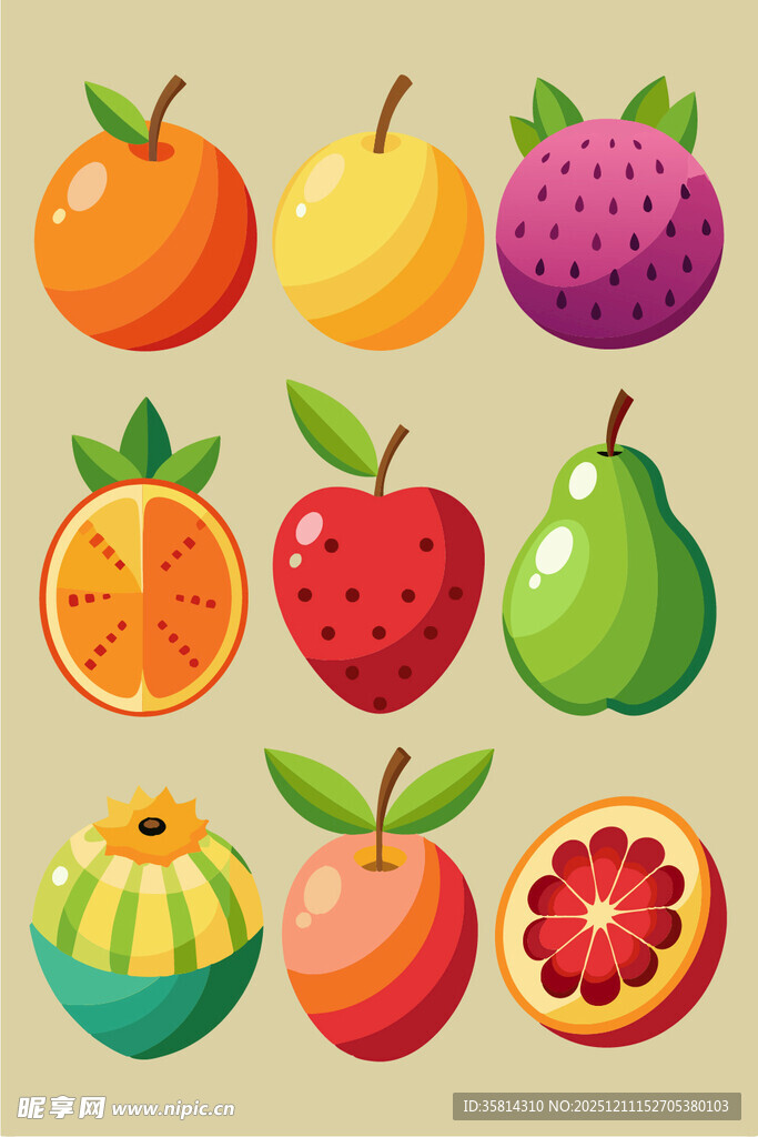 多彩水果集合