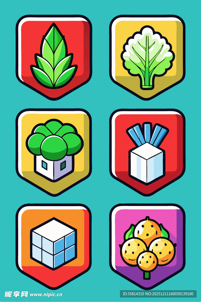 多彩环保相关图标集合