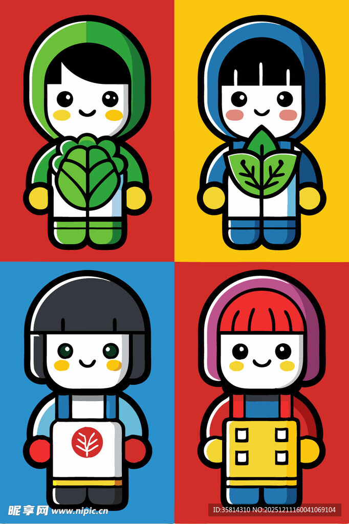 可爱卡通人物形象集合